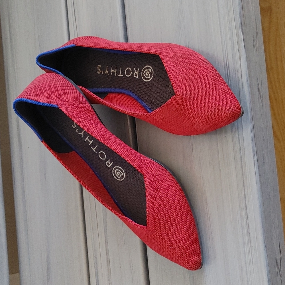 Rothy's the Point-Chili Red retired-size 6.5